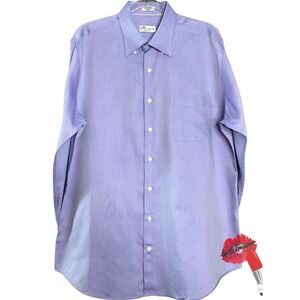 Peter Millar Button Down Shirt Mens Large‎ Purple Long Sleeve Classic Preppy